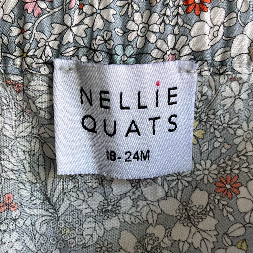 •Nellie Quats• 100% Linen Floral Skirt - Size 18-24 Months - Picture 2 of 7